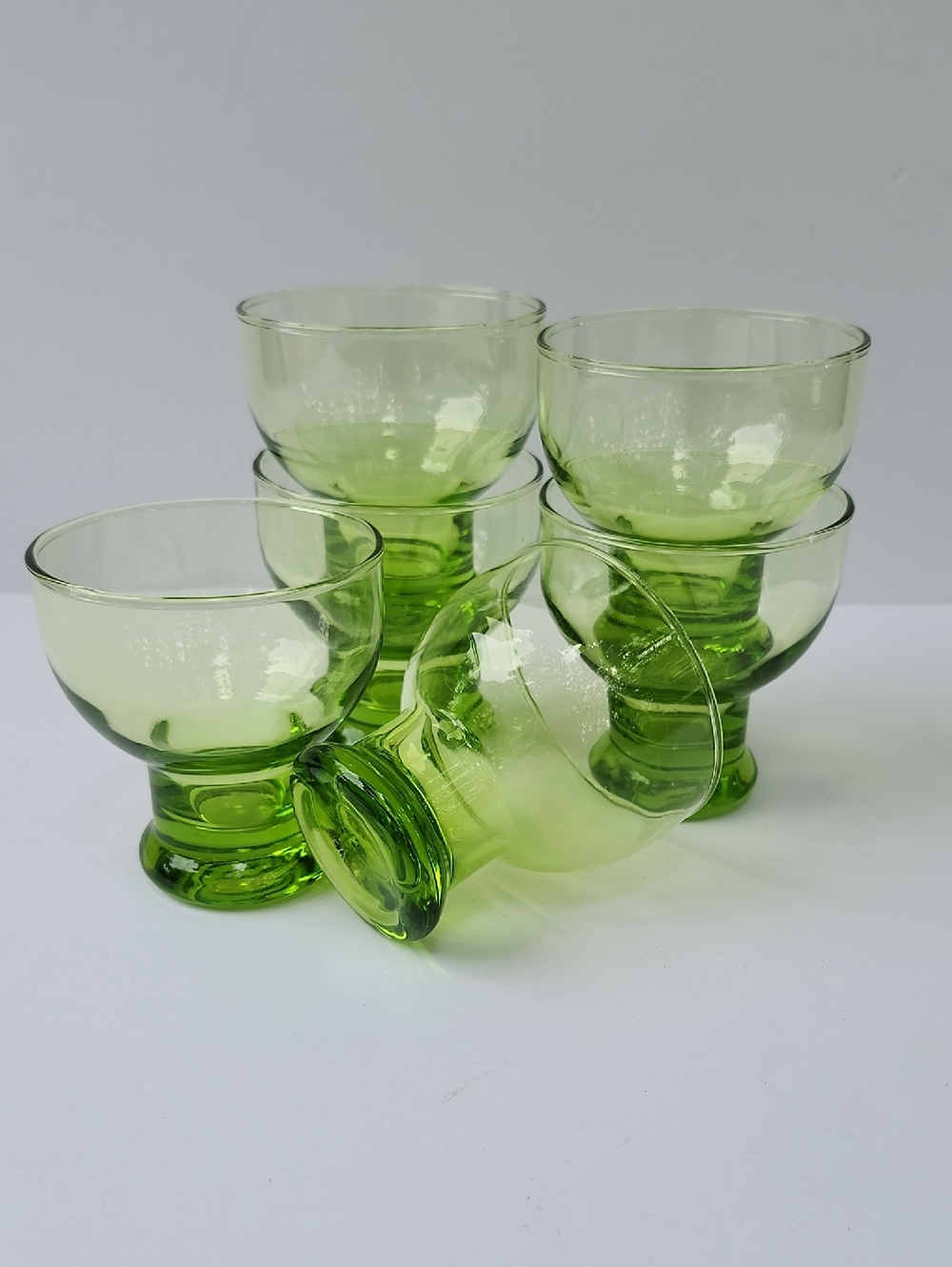 VTG ANCHOR HOCKING BALTIC SET OF 6 APERITIF GLASSES